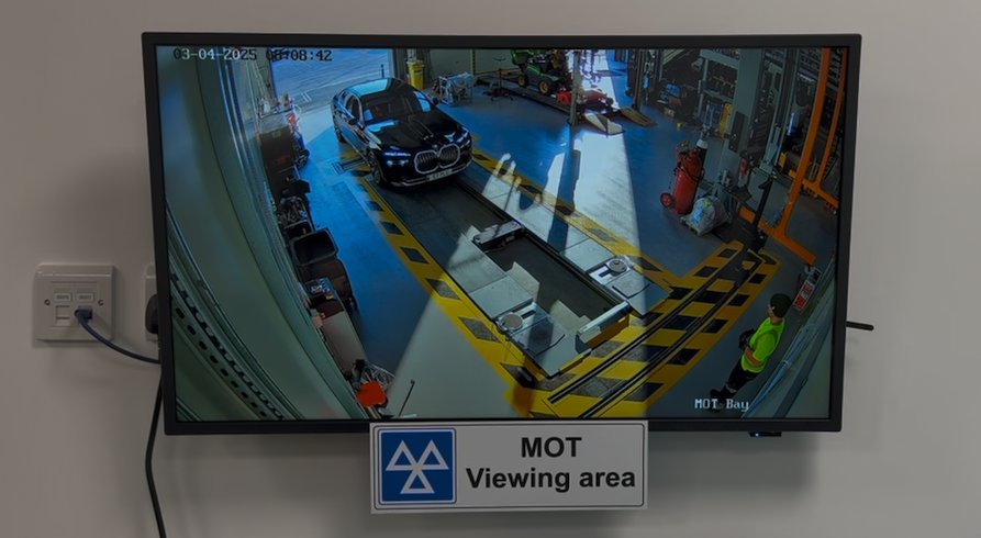 BMW i7 Under Inspection: Annual Vehicle Licensing with New Forest District Council