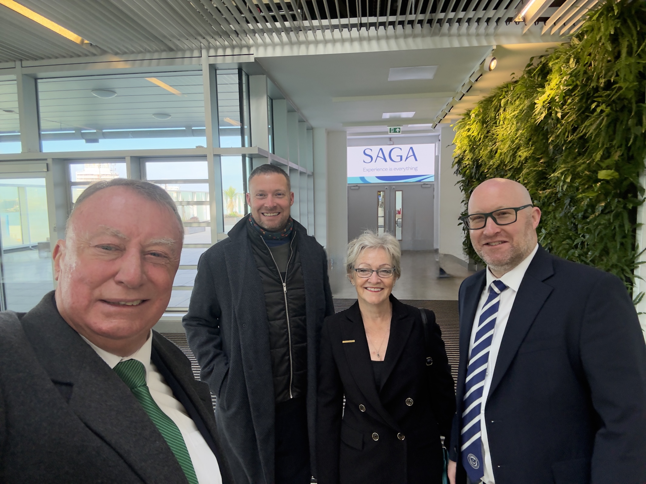 Teamwork in Action: Plus Chauffeurs at Portsmouth Port for Saga Cruise Transfers