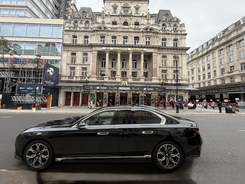 Southampton to London in Quiet Luxury: BMW i7, His Majesty’s Theatre & The Royal Albert Hall